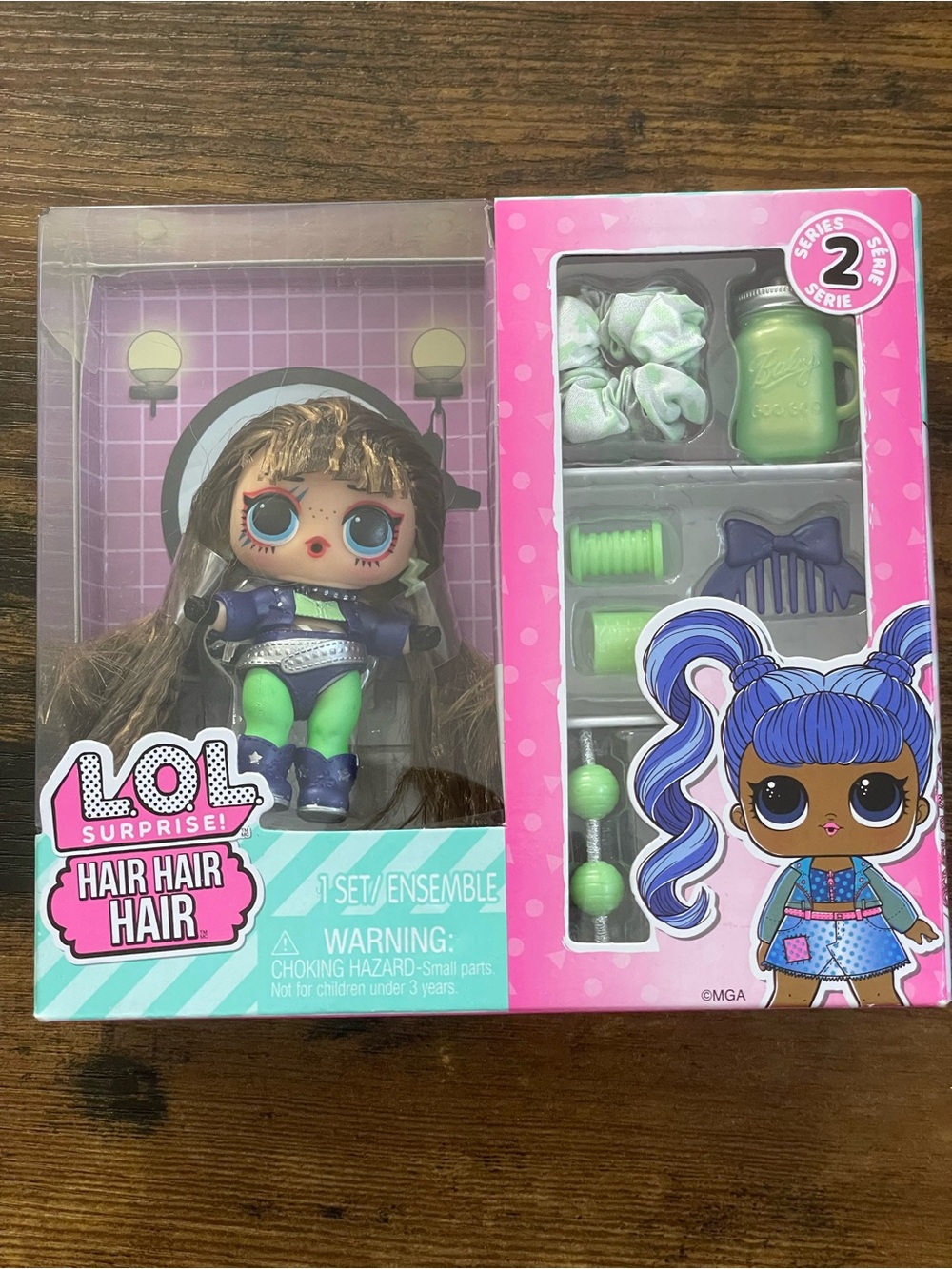L.O.L. Surprise! Brown Hair, Hair, Hair Fashion Doll NWT